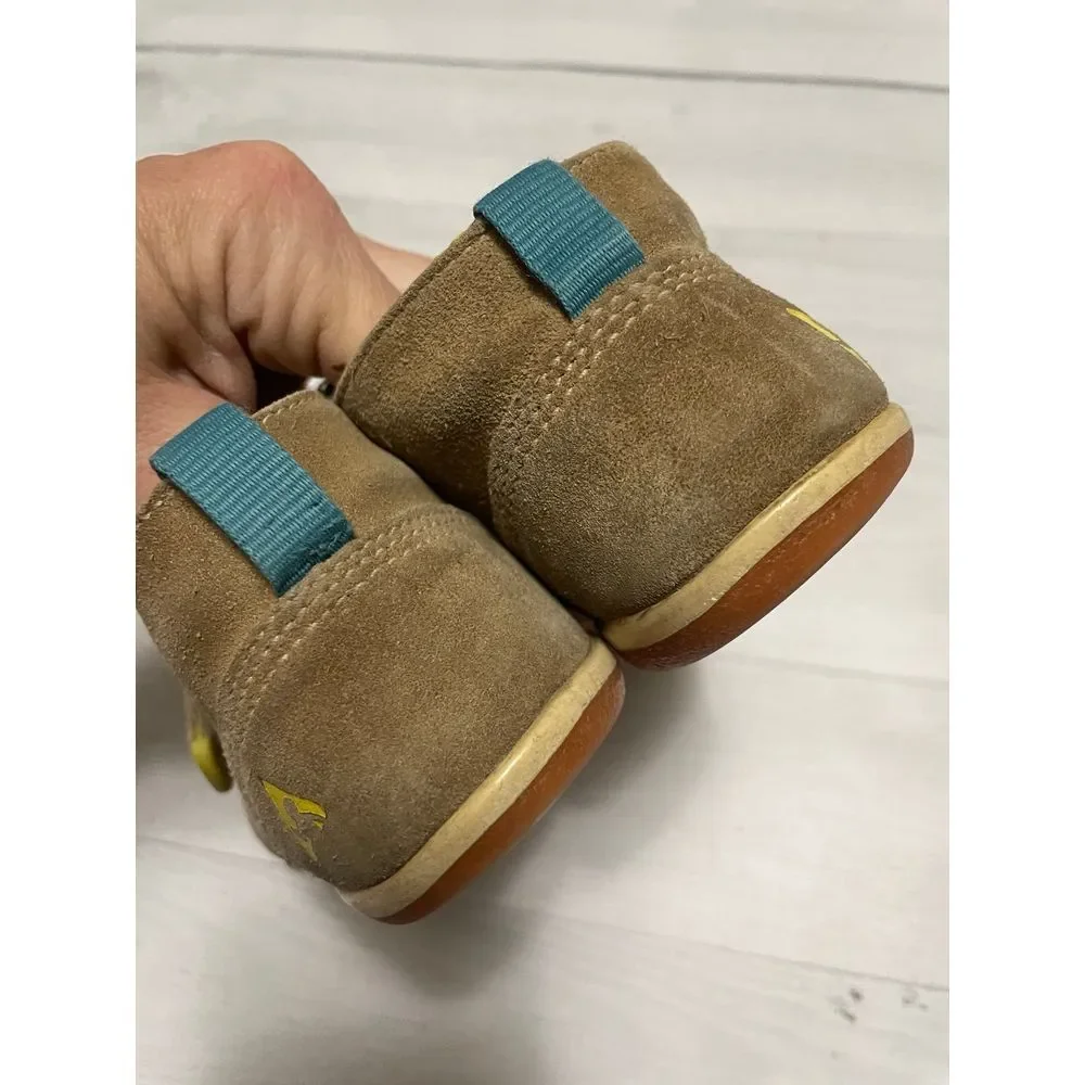 PLAE Lou Suede tan shoes kids‎ size 7.5